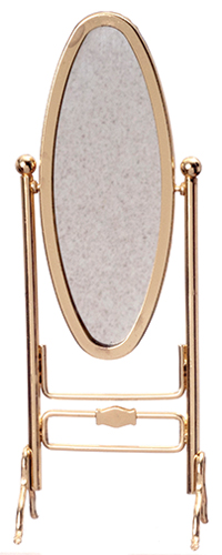 Brass Cheval Mirror